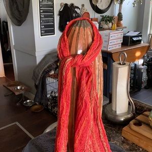 Italian cotton and linen gauze scarf